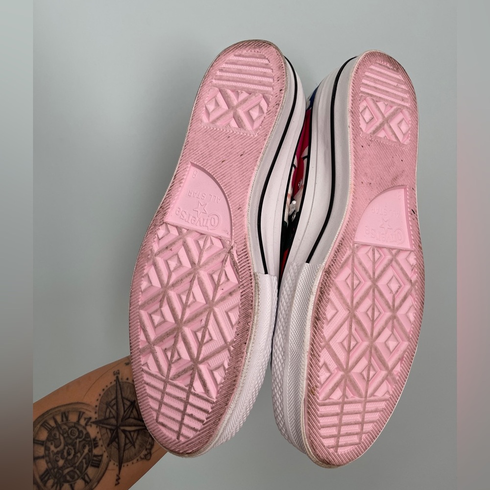 Converse unisex Tropical High-Top Sneakers - Pink and Red - Picture 6 of 10